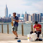 Brooklyn saxophone busking new york